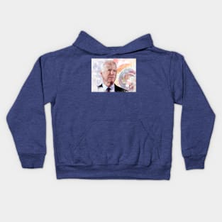 Joe Biden portrait, President of the United States Kids Hoodie